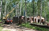 Строительство домов в коттеджном поселке Серебряный лес